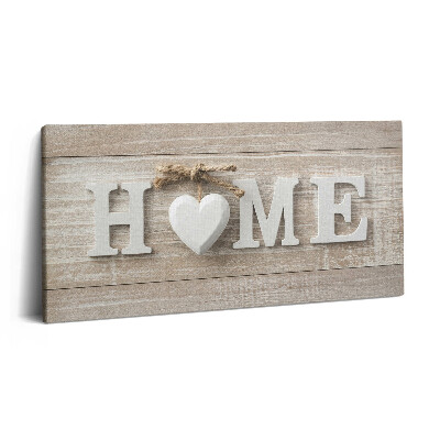 Imprimare tablou canvas 120x60 Inscripție acasă