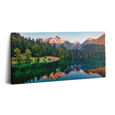 Imprimare tablou canvas 120x60 Peisaj lacustru