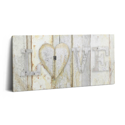 Imprimare tablou canvas 120x60 Inscripția dragoste