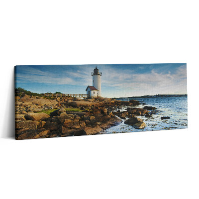 Print pe canvas 125x50 Peisaj cu stânci de far și cer