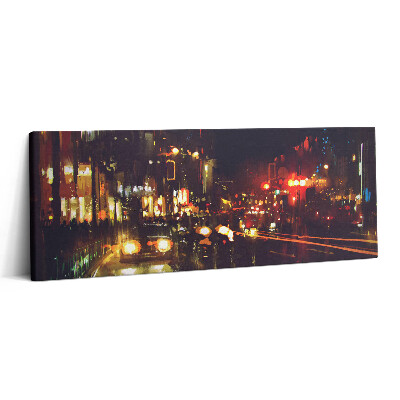 Print pe canvas 125x50 Oraș pictat încețoșat