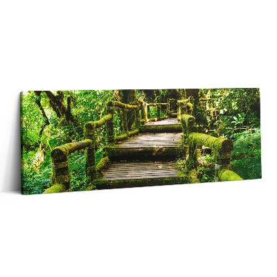 Print pe canvas 125x50 Pasarelă pietonală din lemn - agroturism