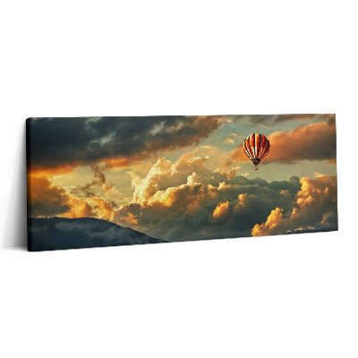 Print pe canvas 125x50 Zbor cu balonul printre nori