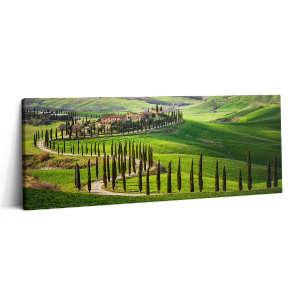 Print pe canvas 125x50 Peisaj cu atmosferă italiană