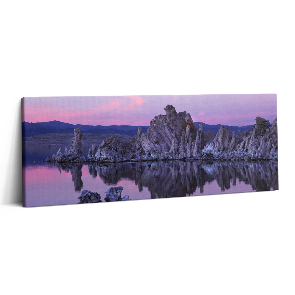 Print pe canvas 125x50 Reflexia rocilor în apă