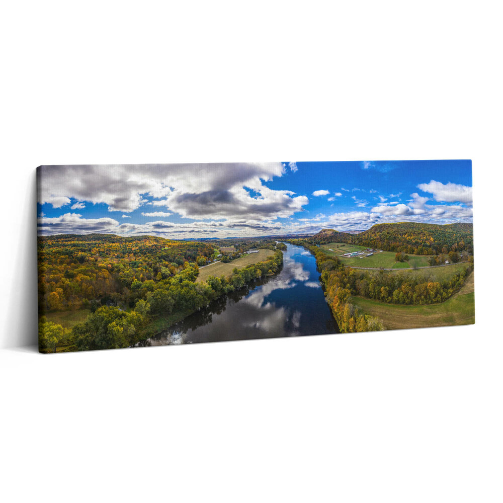 Print pe canvas 125x50 Reflexia cerului în râu