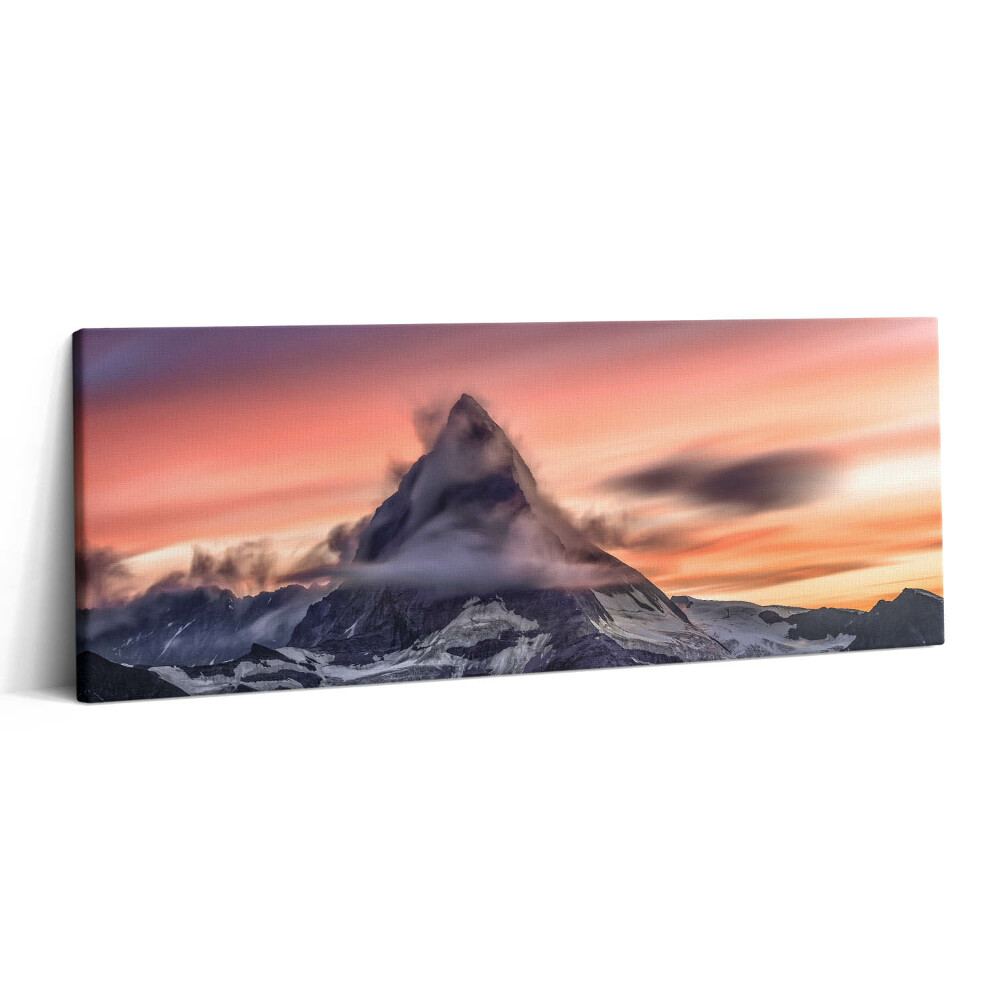 Print pe canvas 125x50 Munte singuratic la apus