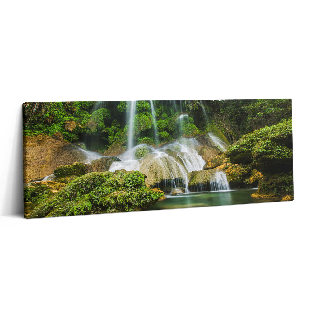 Print pe canvas 125x50 Cascadă naturală sălbatică