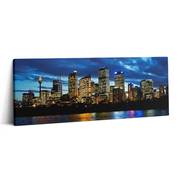 Print pe canvas 125x50 Plimbare de seară prin Sydney