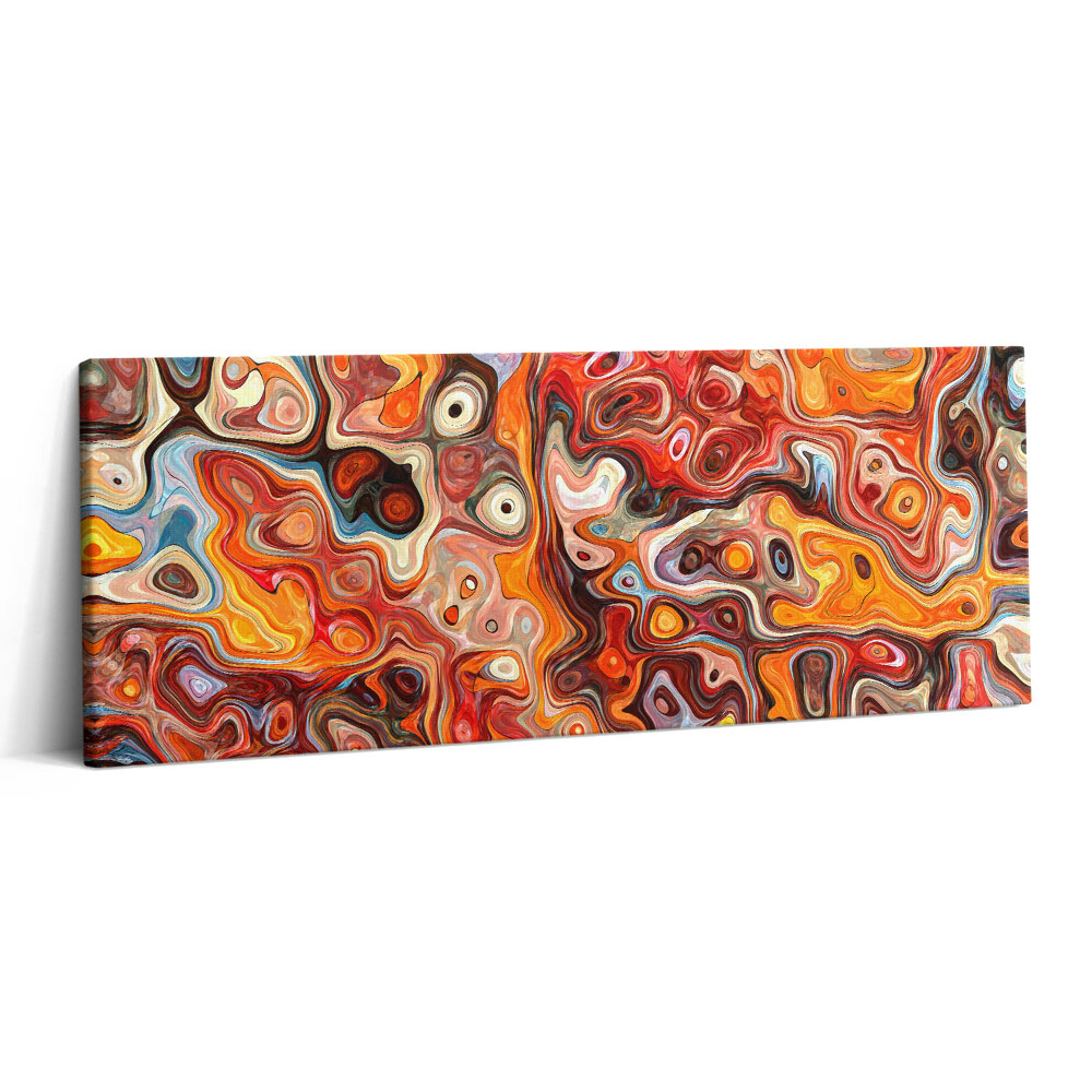 Print pe canvas 125x50 Haos abstract - improvizație extraordinară
