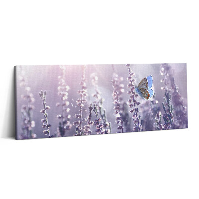 Print pe canvas 125x50 Fluture pe flori sălbatice