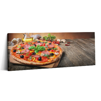 Print pe canvas 125x50 Pizza italiană cu ulei de măsline
