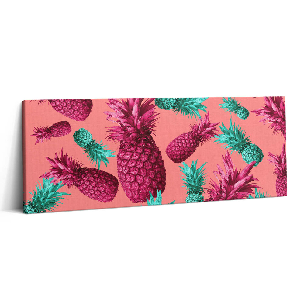 Print pe canvas 125x50 Ananas colorat