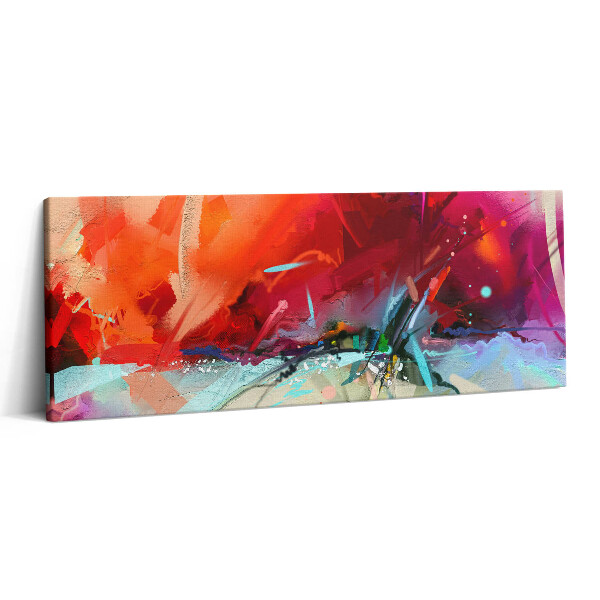 Print pe canvas 125x50 Improvizația culorilor