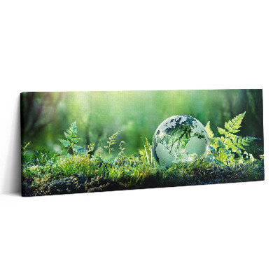 Print pe canvas 125x50 Glob pe iarbă
