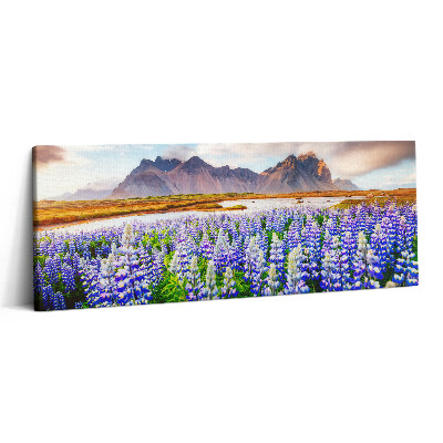 Print pe canvas 125x50 Flori magice de lupin