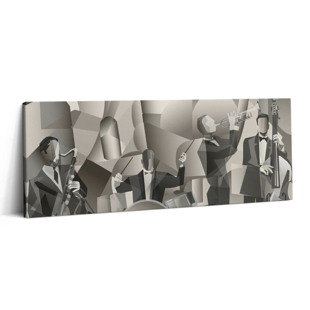 Print pe canvas 125x50 O orchestră de forme geometrice