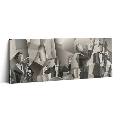 Print pe canvas 125x50 O orchestră de forme geometrice