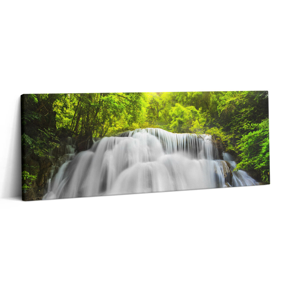 Print pe canvas 125x50 Cascada Huai Mae Khamin din Thailanda