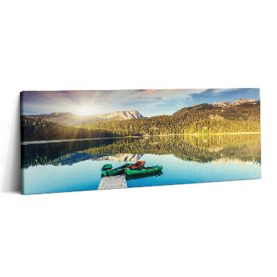 Print pe canvas 125x50 Peisaj fluvial