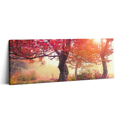 Print pe canvas 125x50 Copaci de toamnă