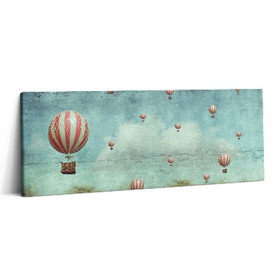 Print pe canvas 125x50 Baloane care zboară pe cer