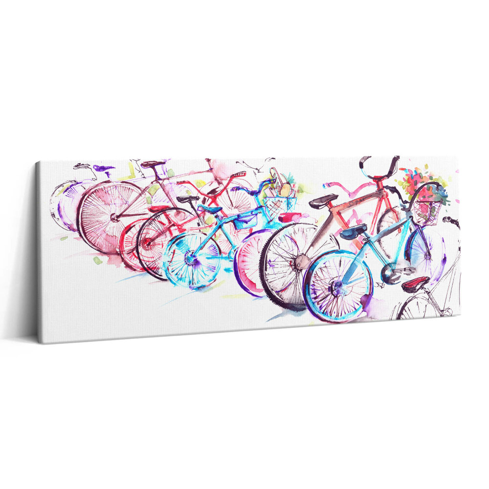 Print pe canvas 125x50 Biciclete de oraș colorate