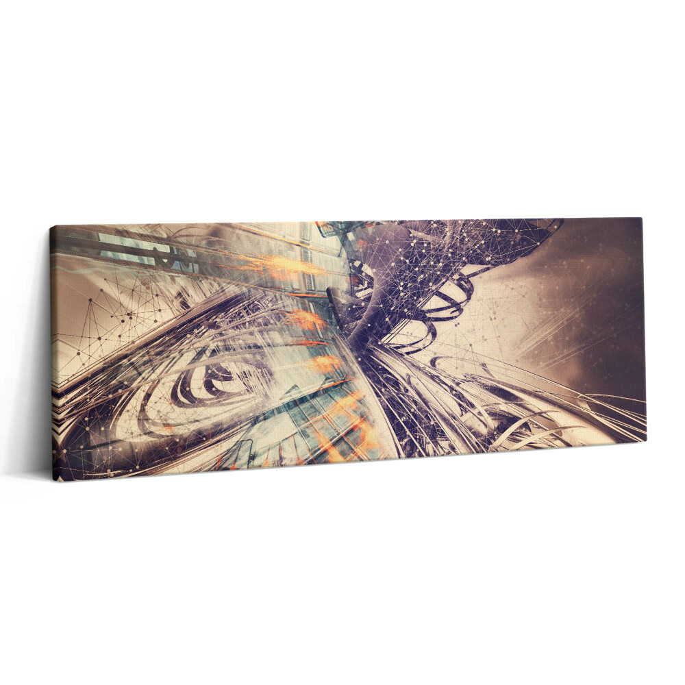 Print pe canvas 125x50 Mecanism abstract