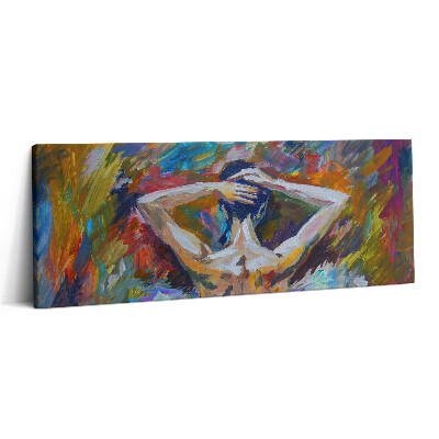 Print pe canvas 125x50 Balerina pictată