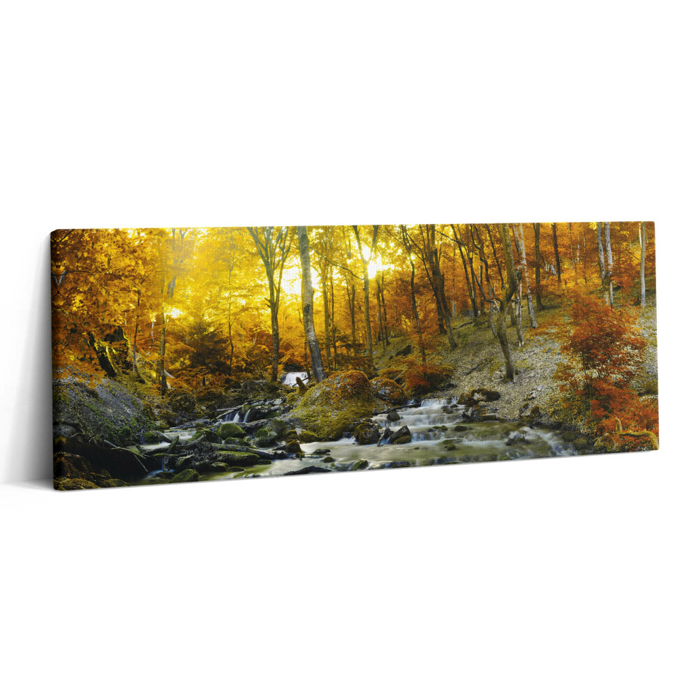 Print pe canvas 125x50 pădure de toamnă