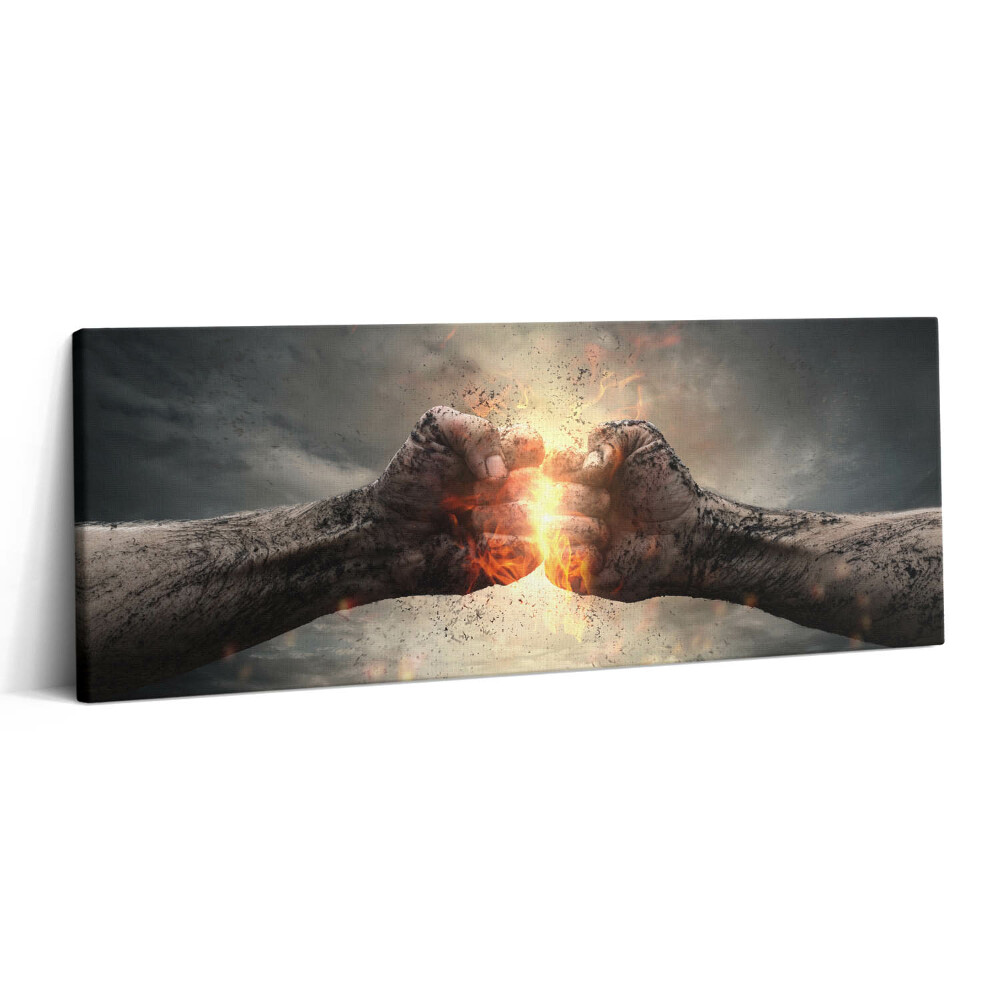 Print pe canvas 125x50 Puterea și tăria pumnului