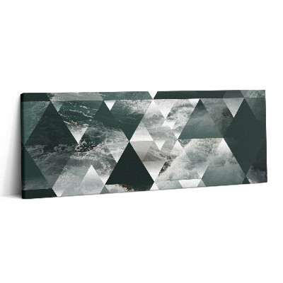 Print pe canvas 125x50 Abstracție geometrică a valurilor mării