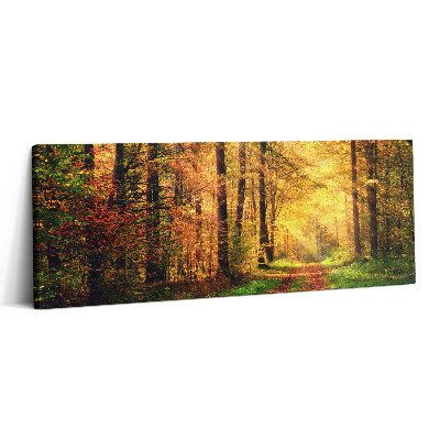 Print pe canvas 125x50 Peisaj de pădure de toamnă
