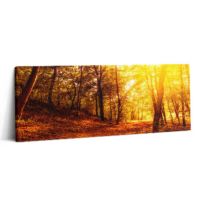 Print pe canvas 125x50 Peisaj apus de soare de toamnă