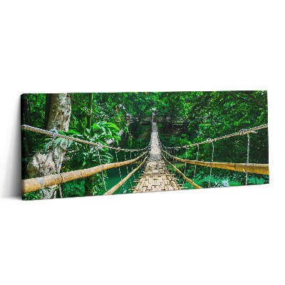 Print pe canvas 125x50 Un pod în pădurea din Filipine