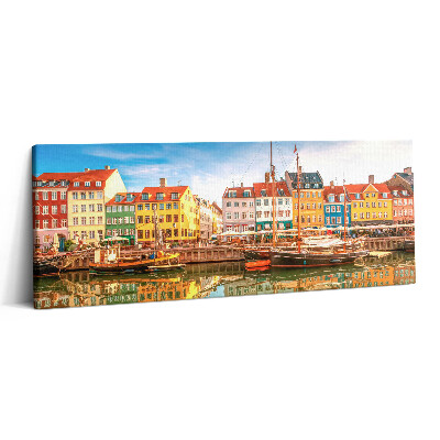 Print pe canvas 125x50 Orașul de lângă apă