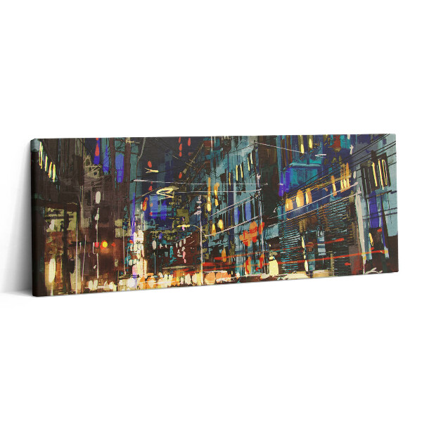 Print pe canvas 125x50 Orașul noaptea
