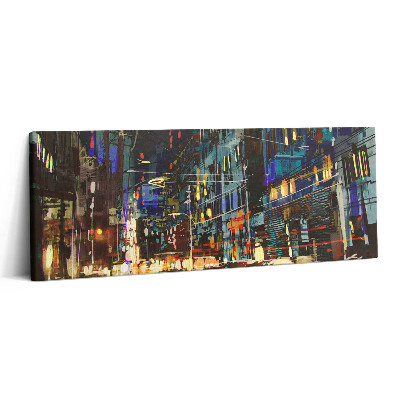 Print pe canvas 125x50 Orașul noaptea