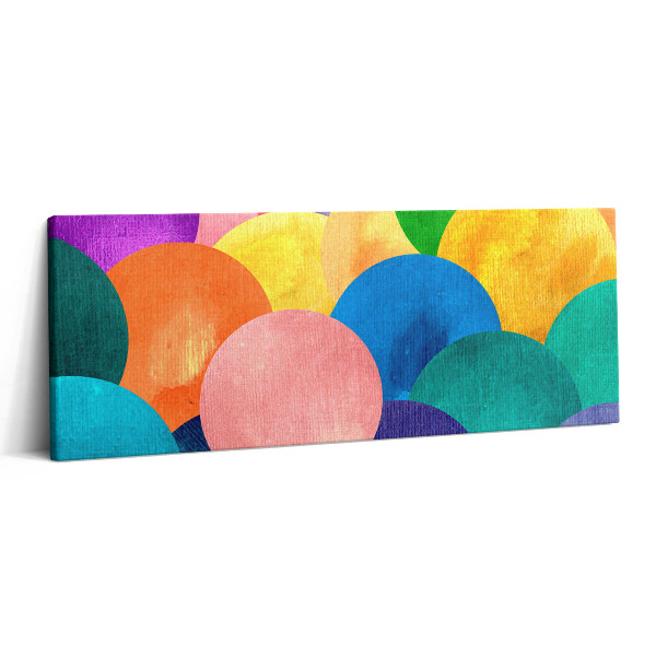 Print pe canvas 125x50 Cercuri abstracte
