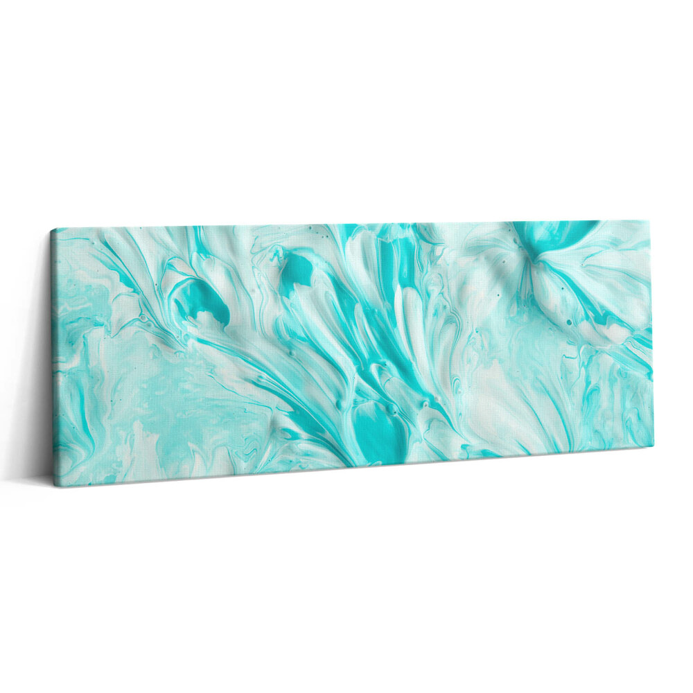 Print pe canvas 125x50 Tapet albastru abstract