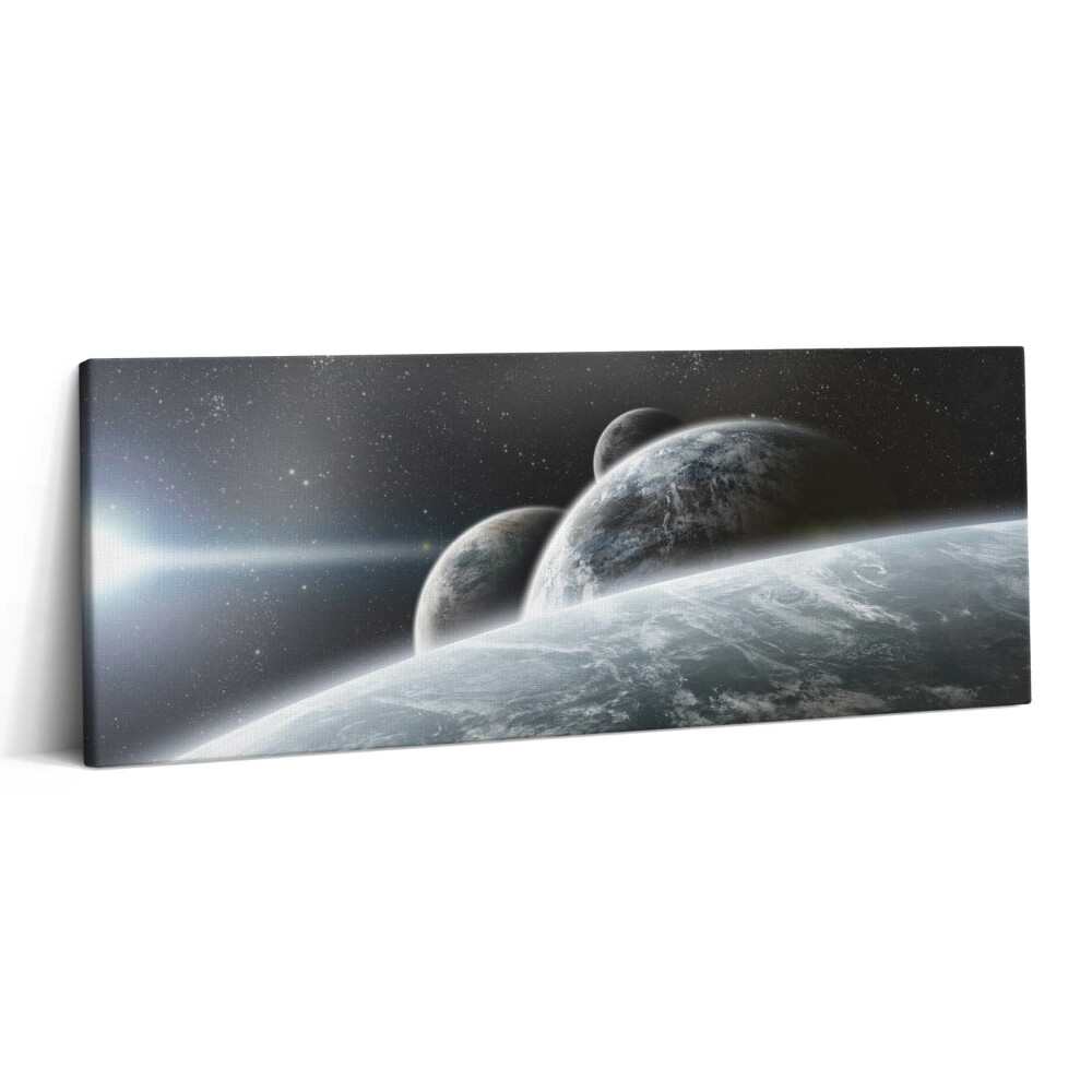 Print pe canvas 125x50 Spațiu și planete