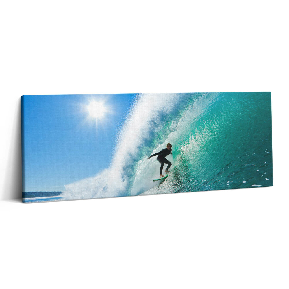 Print pe canvas 125x50 Surfing în Hawaii