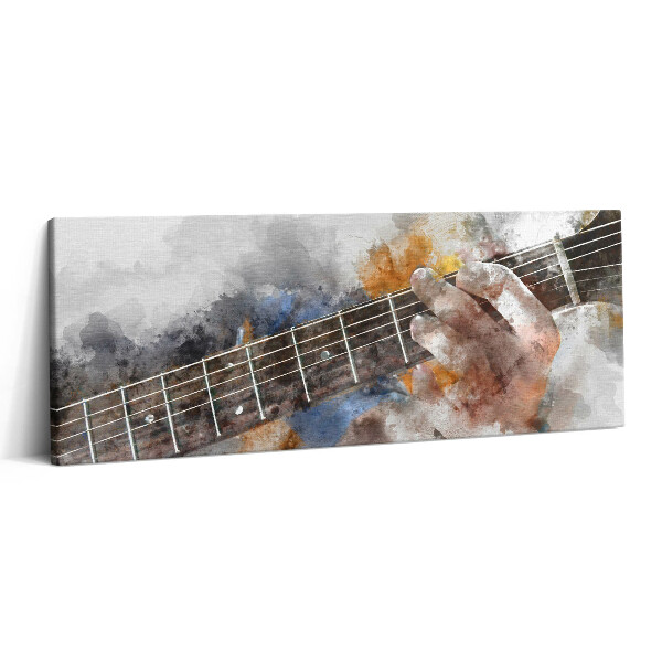 Print pe canvas 125x50 Chitară pictată