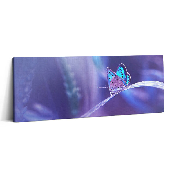 Print pe canvas 125x50 Fluture pe iarbă