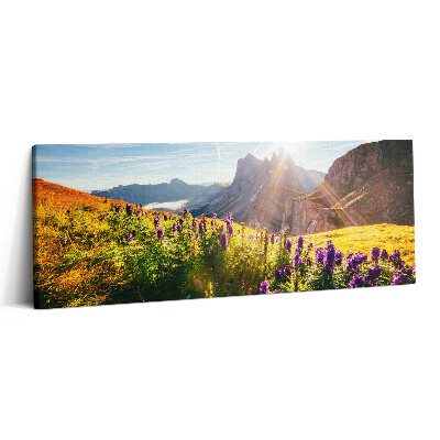 Print pe canvas 125x50 Pajiște de lavandă