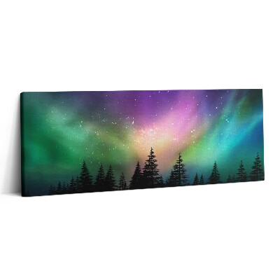 Print pe canvas 125x50 Aurora boreală