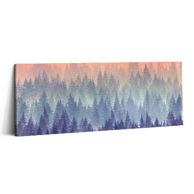 Print pe canvas 125x50 Pădurea în ceață
