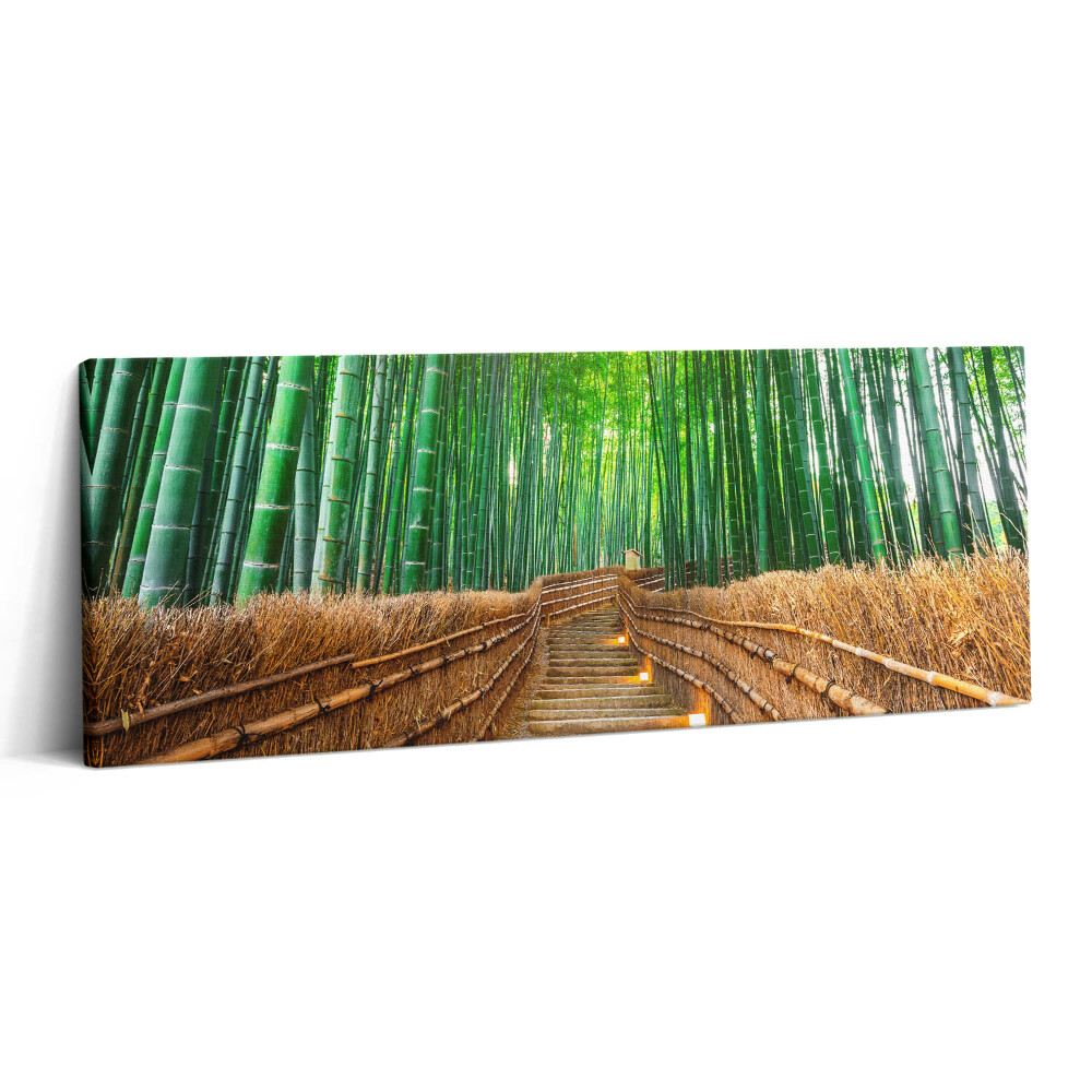 Print pe canvas 125x50 Un drum într-o pădure de bambus