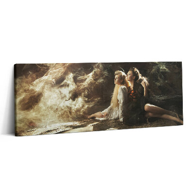 Print pe canvas 125x50 O fotografie cu două femei