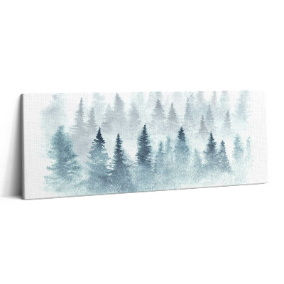 Print pe canvas 125x50 pădure de iarnă